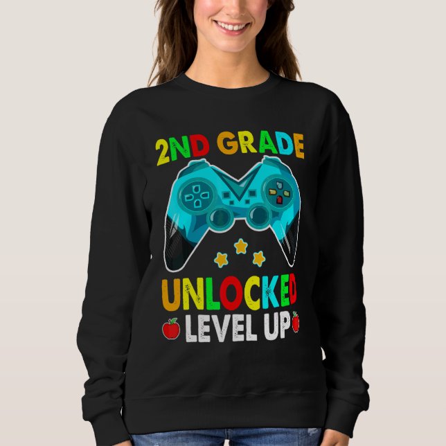 2. Klasse freigeschaltet Level Up mit Spielcontrol Sweatshirt (Vorderseite)