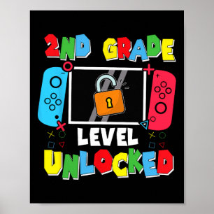 2. Klasse freigeschaltet Zurück zur Schule Erster Poster