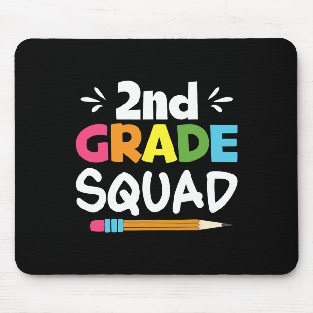 2. Klasse Kader Zweiter Lehrer Schüler Team Ck To  Mousepad (Vorne)