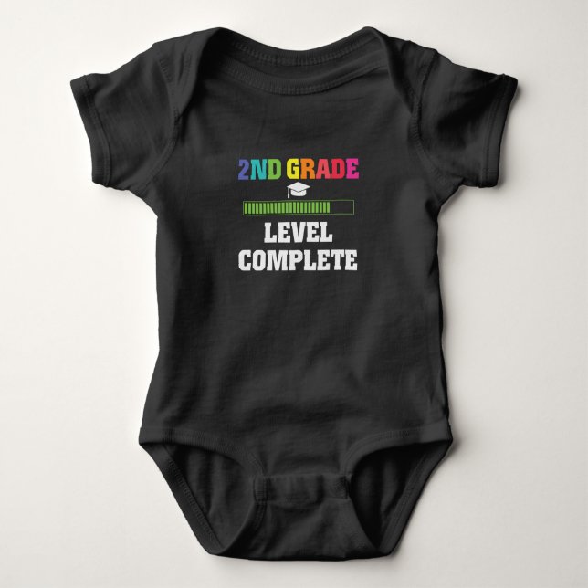 2. Klasse Kinder bis zum SchulGamer zurückbringen Baby Strampler (Vorderseite)