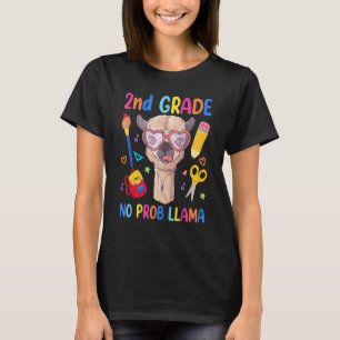 2. Klasse Lama Kein Problem Kind erster Schultag T-Shirt