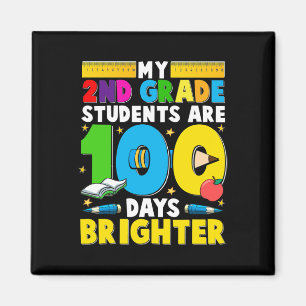 2. Klasse Lehrer 100 Tage Jüngster 100. Magnet