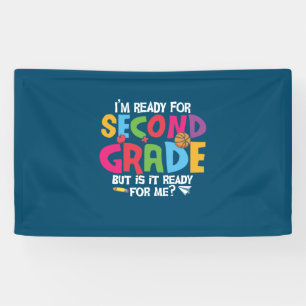 2. Klasse Lehrer Ich bin bereit für die zweite Kla Banner
