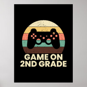 2. Klasse Lehrer Spiel auf 2. Stufe Poster
