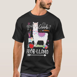 2. Klasse No Prob Llama Erster Schultag T-Shirt