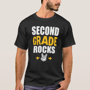 2. Klasse Rocks Zurück zur Schule Musiklehrer Stut T-Shirt