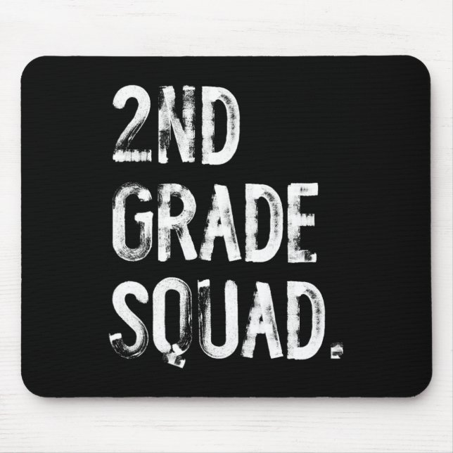 2. Klasse Squad Ck Zur Schule Schüler Lehrer  Mousepad (Vorne)