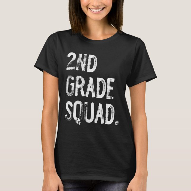 2. Klasse Squad Ck Zur Schule Schüler Lehrer T-Shirt (Vorderseite)