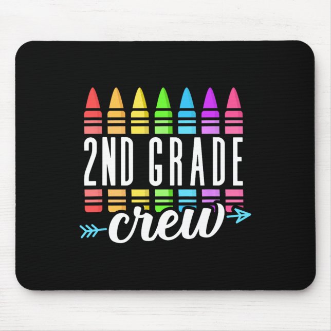 2. Klasse Squad Lehrer Team Zweite Klasse Rocks Ki Mousepad (Vorne)