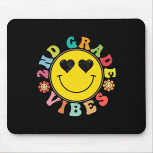2. Klasse Vibes Glückliches Gesicht Lächeln Gesche Mousepad