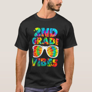 2. Klasse Vibes Tie Dye Sonnenbrille Zurück zur Sc T-Shirt