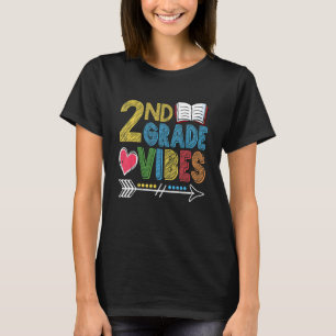 2. Klasse Vibes zurück zum ersten Schultag T-Shirt