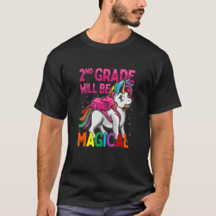 2. Klasse wird magisches Einhorn Niedlich zurück z T-Shirt