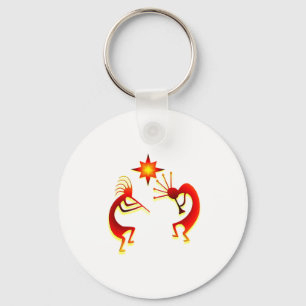 2 Kokopelli #52 Schlüsselanhänger
