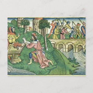 2 Könige 16 9-16 Das Volk von Damaskus wird c Postkarte