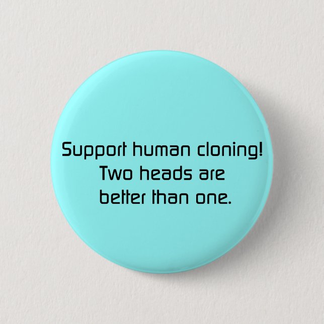 2 Köpfe verbessern als ein Knopf Button (Vorderseite)