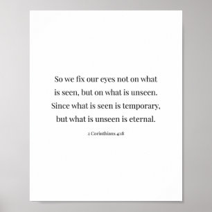 2 Korinthen 4:18 Poster