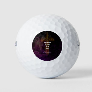 2 Korinthen 5:7 Bibelversatz Zitat über den Glaube Golfball