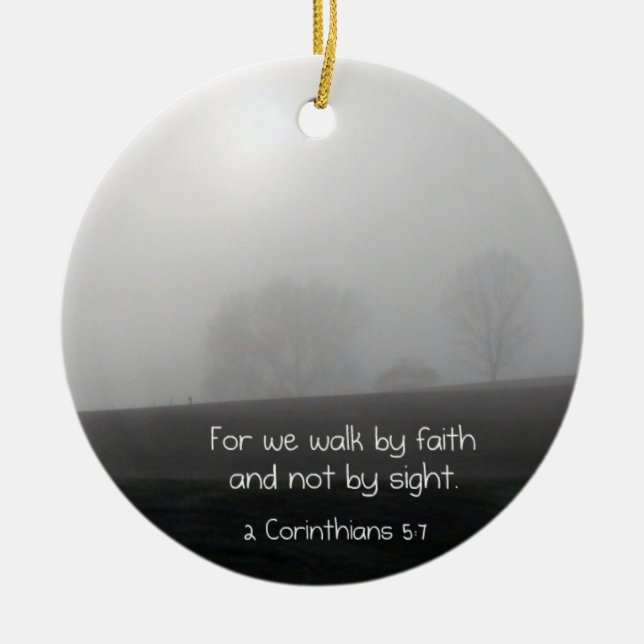 2 Korinthen 5:7 Keramikornament (Vorne)