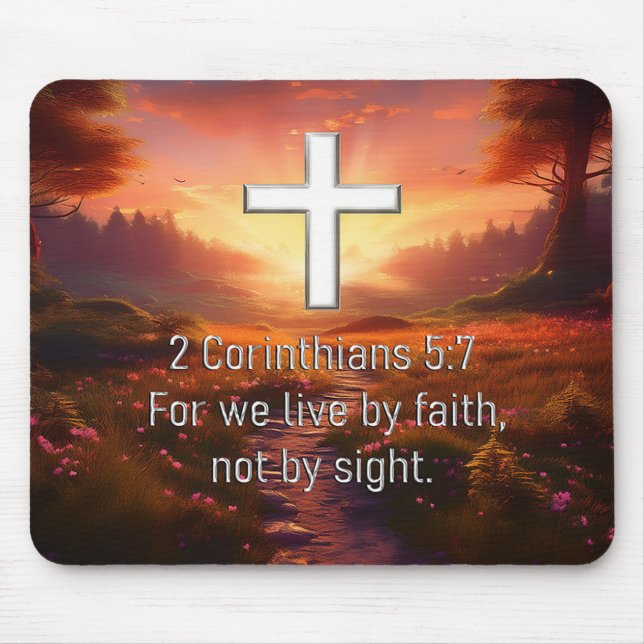 2 Korinthen 5:7 Mousepad (Vorne)