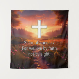 2 Korinthen 5:7 Wandteppich
