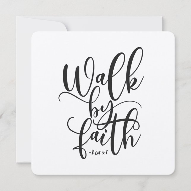 2 Korinthen zu Fuß 5:7 (Vorderseite)