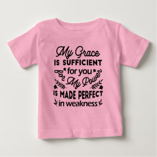 2. Korinther 12:9 – Meine Gnade ist ausreichend Ku Baby T-shirt