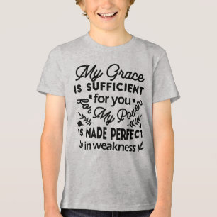 2. Korinther 12:9 – Meine Gnade ist ausreichend Ku Tri-Blend Shirt