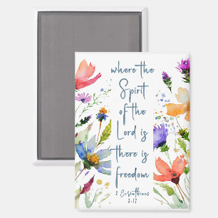 2 Korinther 3:17 Freedom Bible Verse Magnet