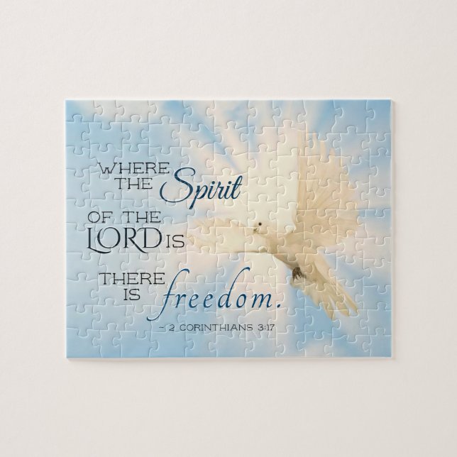 2 Korinther 3:17 ...Freedom Bible Verse Puzzle (Horizontal)