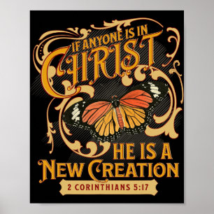 2 Korinther 5 17 Wenn jemand in Christus ist, neue Poster