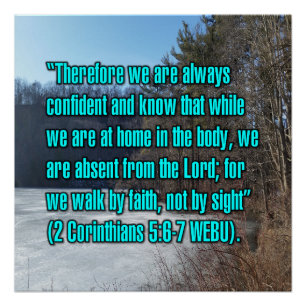 2 Korinther 5:6-7 WEBU Poster