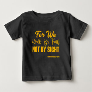 2 Korinther 5:7 Bibelverse KJV Zitat Baby T-shirt