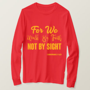 2 Korinther 5:7 Bibelverse KJV Zitat Männer T-Shirt