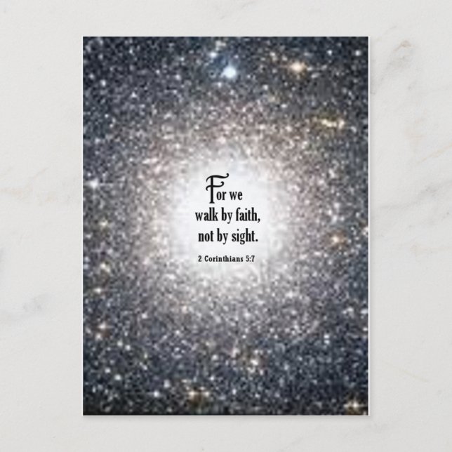 2 Korinther-5:7 Postkarte (Vorderseite)