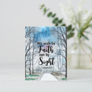 2 Korinther 5:7 zu Fuß mit der Faith Bible Flat Ca