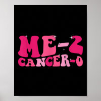 2 Krebs 0 I Beat Cancer zweimal Groovy Retro Sur