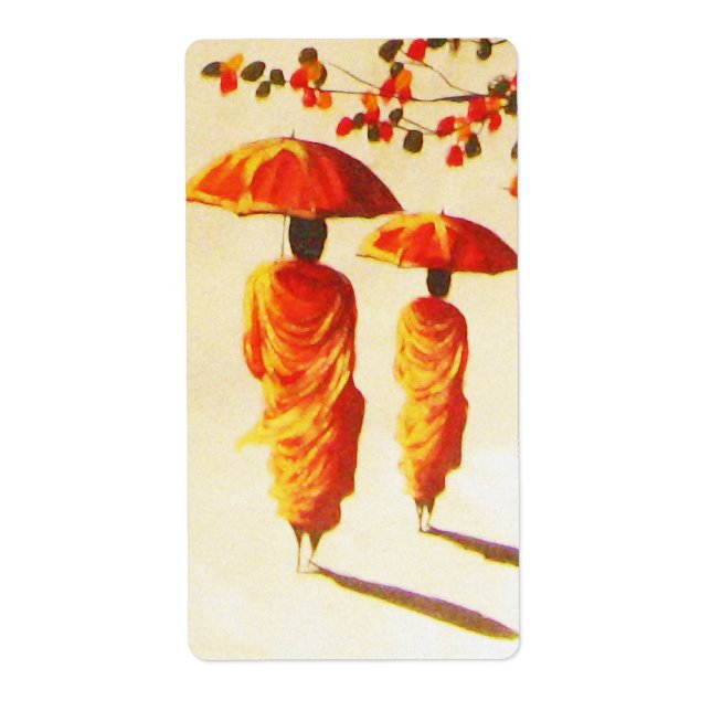 2 laotische buddhistische Mönche (Vorne)