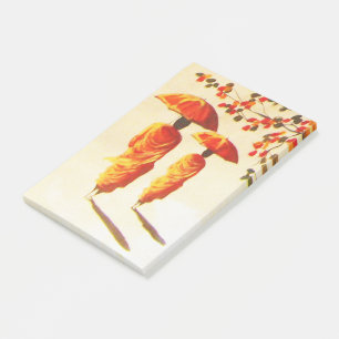 2 laotische buddhistische Mönche Post-it Klebezettel