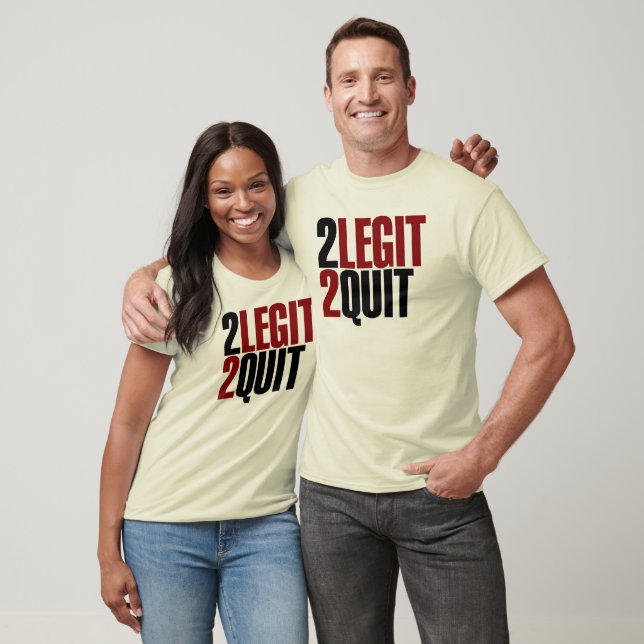 2 Legit 2 Beenden Funny 80er T-Shirt (Unisex)