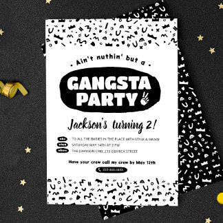 2 Legit to exit, 90s Hip Hop Geburtstag Einladungspostkarte