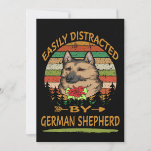 2 Leicht ablenkbar durch Deutschen Schäferhund Feiertagskarte