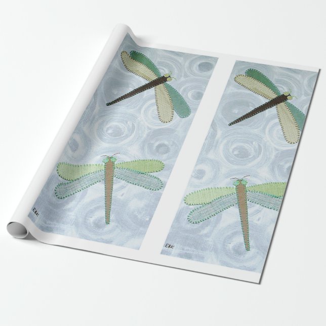 2 Libellen #1 Geschenkpapier (Ungerollt)