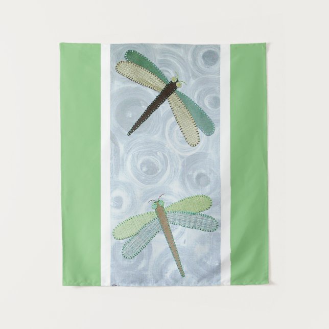 2 Libellen #1 Wandteppich (Vorderseite)