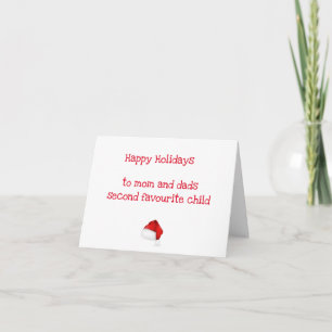 2. Lieblingskind - Lustige Geschwister Weihnachten Karte
