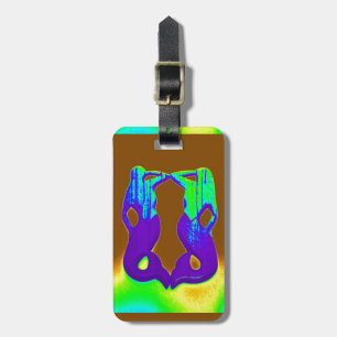 2 lila Samen Gepäckanhänger