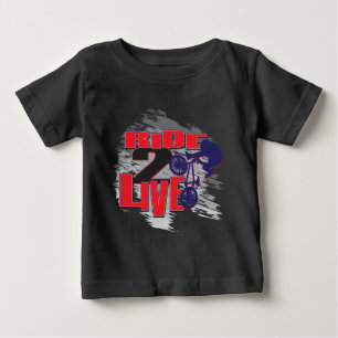 2 Live BMX Rider Baby T-shirt
