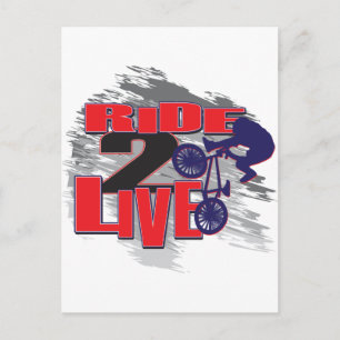 2 Live BMX Rider Postkarte
