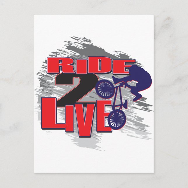 2 Live BMX Rider Postkarte (Vorderseite)