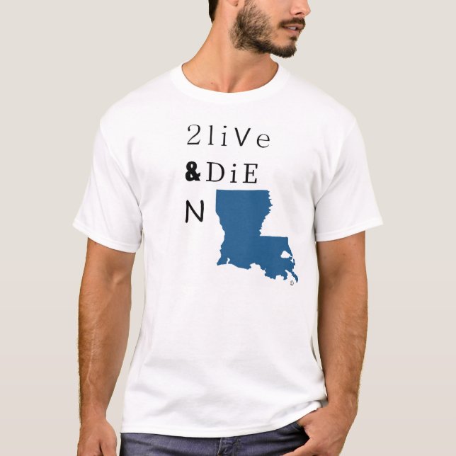 2 Live u. die n-LA T-Shirt (Vorderseite)